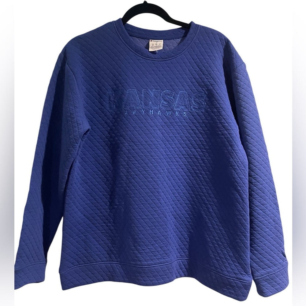 Champion Quilted Crewneck Sweatshirt - Blue